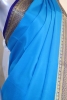 Contrast Classic Pure Mysore Crepe Silk Saree